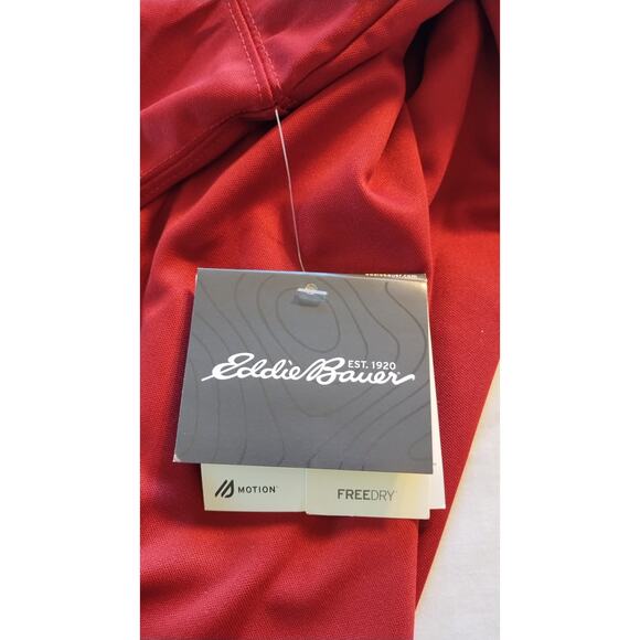 NWT Eddie Bauer Men Polo T shirt Red Short Sleeves T-Shirt Size 2XL - Picture 8 of 13